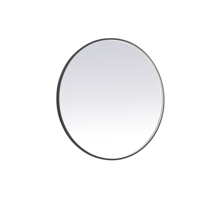 Elegant Lighting - MRE6048BK - LED Mirror - Pier - Black