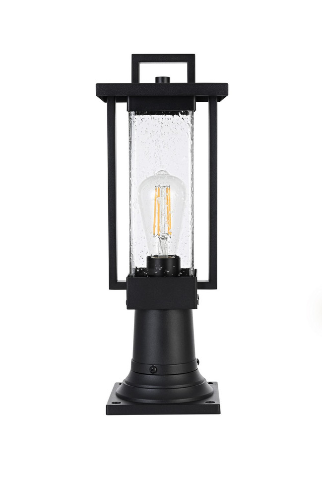 Elegant Lighting - OD319P18BK - One Light Outdoor Post Mount - Tilton - Black
