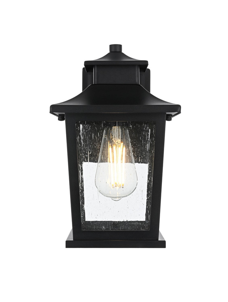 Elegant Lighting - OD351W12BK - One Light Outdoor Wall Sconce - Redner - Black