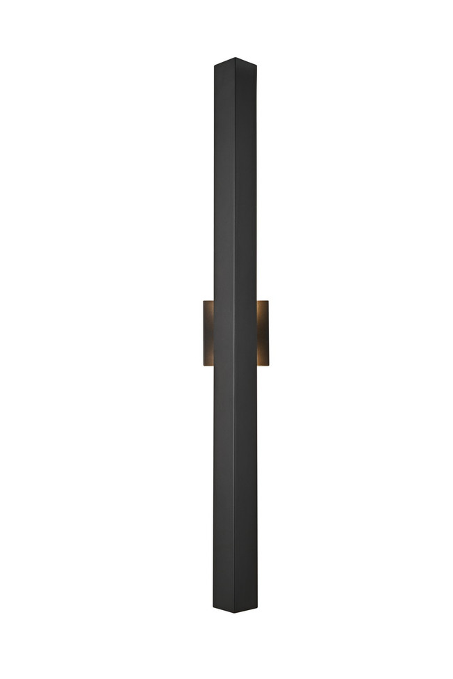 Elegant Lighting - OD505W38BK - LED Outdoor Wall Sconce - Troy - Black