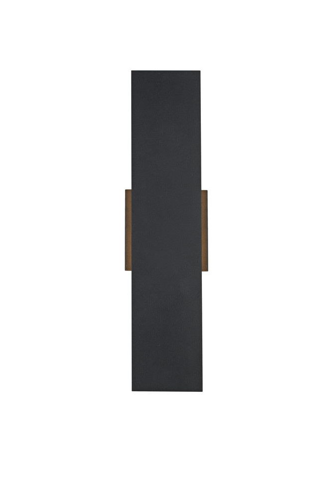 Elegant Lighting - OD506W18BK - LED Outdoor Wall Sconce - Waylen - Black
