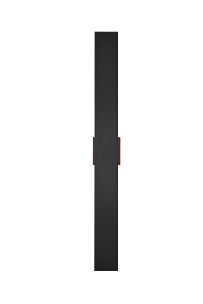 Elegant Lighting - OD506W40BK - LED Outdoor Wall Sconce - Waylen - Black