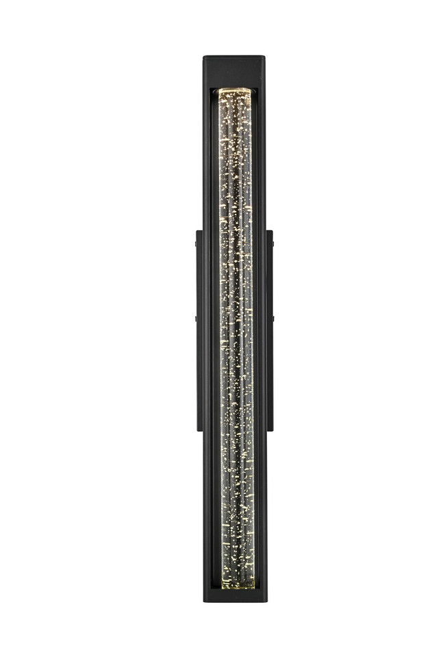 Elegant Lighting - OD604W32BK - LED Outdoor Wall Sconce - Amaris - Black and Clear