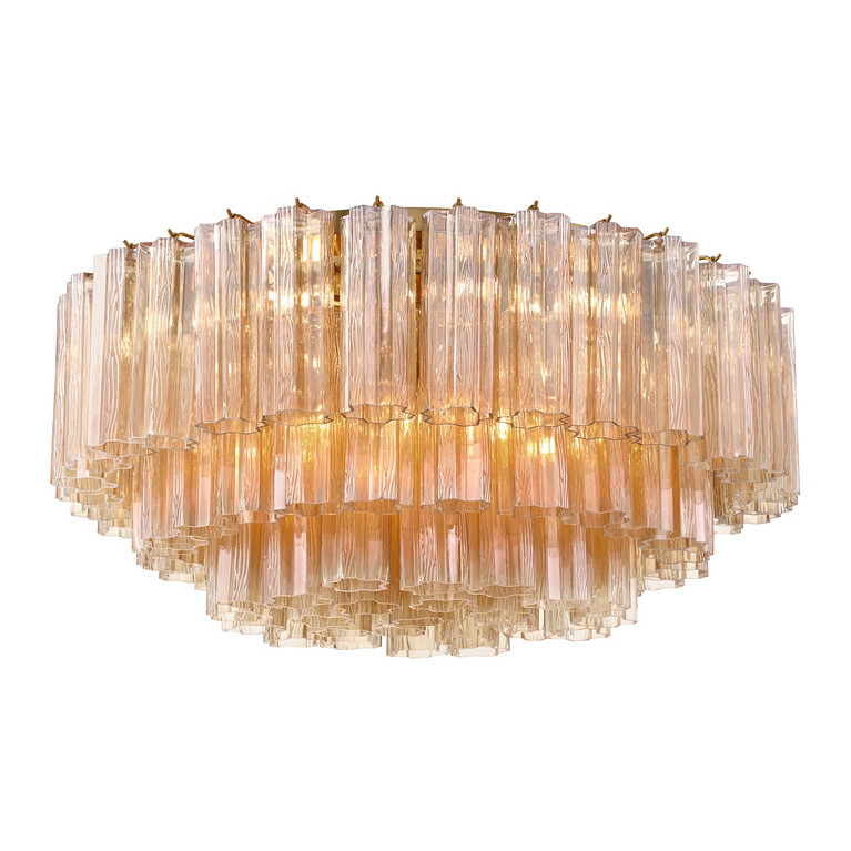 Crystorama - ADD-331-AG-AM - 16 Light Flush Mount - Addis - Aged Brass