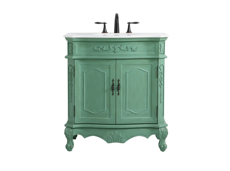 Elegant Lighting - VF10132VM-VW - Single Bathroom Vanity - Danville - Vintage mint