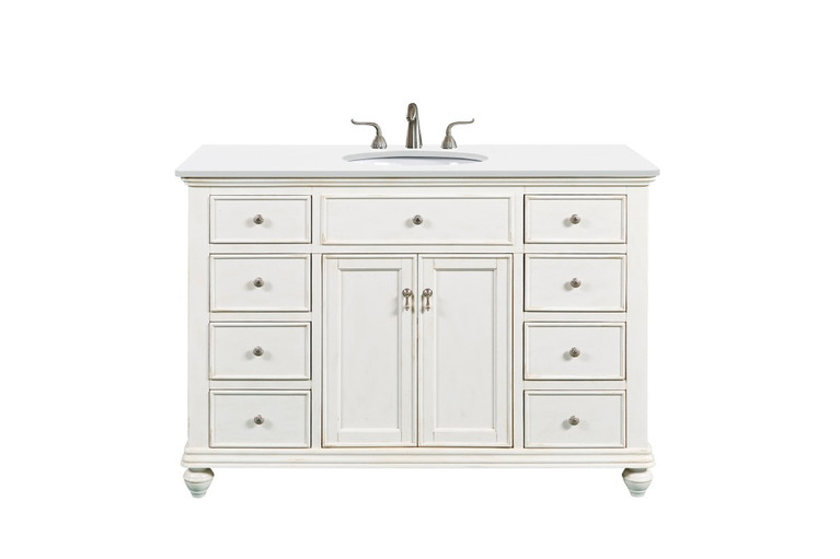 Elegant Lighting - VF12348AW-VW - Single Bathroom Vanity - Otto - Antique white