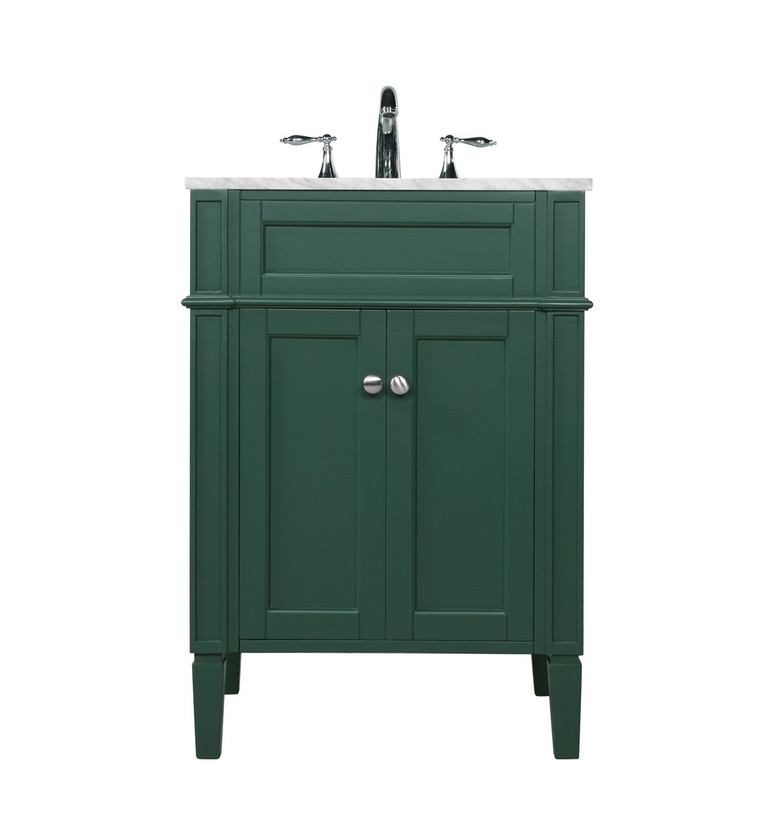 Elegant Lighting - VF12524GN - Single Bathroom Vanity - Park Avenue - green