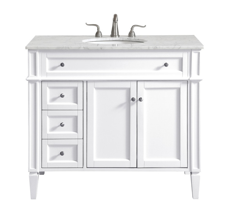 Elegant Lighting - VF12540WH - Single Bathroom Vanity Set - Park Avenue - white