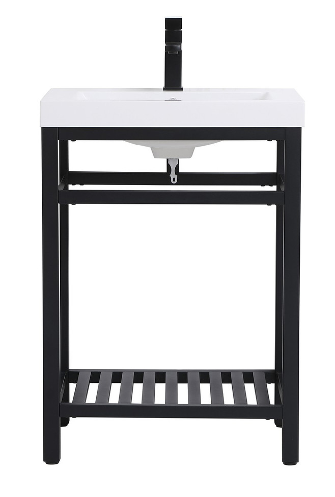 Elegant Lighting - VF14024BK - Single Bathroom Vanity - Raya - black