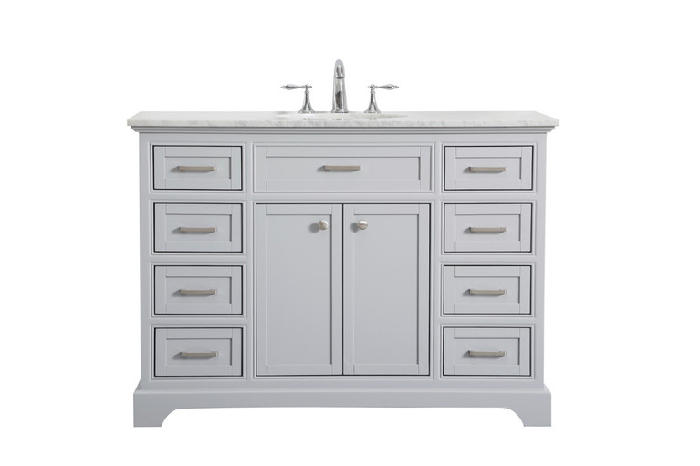 Elegant Lighting - VF15048GR - Single Bathroom Vanity Set - Americana - Light Grey
