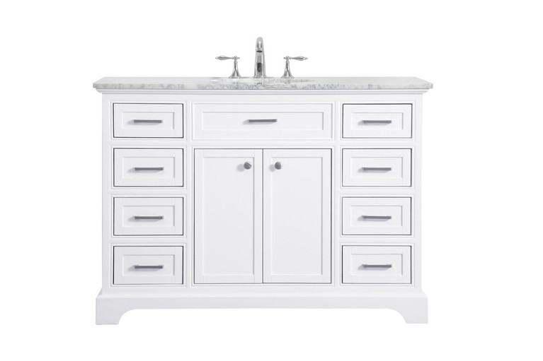 Elegant Lighting - VF15048WH - Single Bathroom Vanity Set - Americana - white
