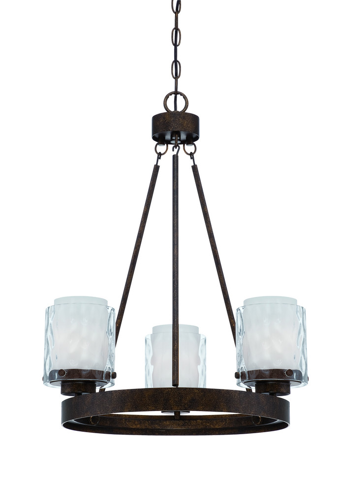 Craftmade - 35423-PR - Three Light Chandelier - Kenswick - Peruvian Bronze