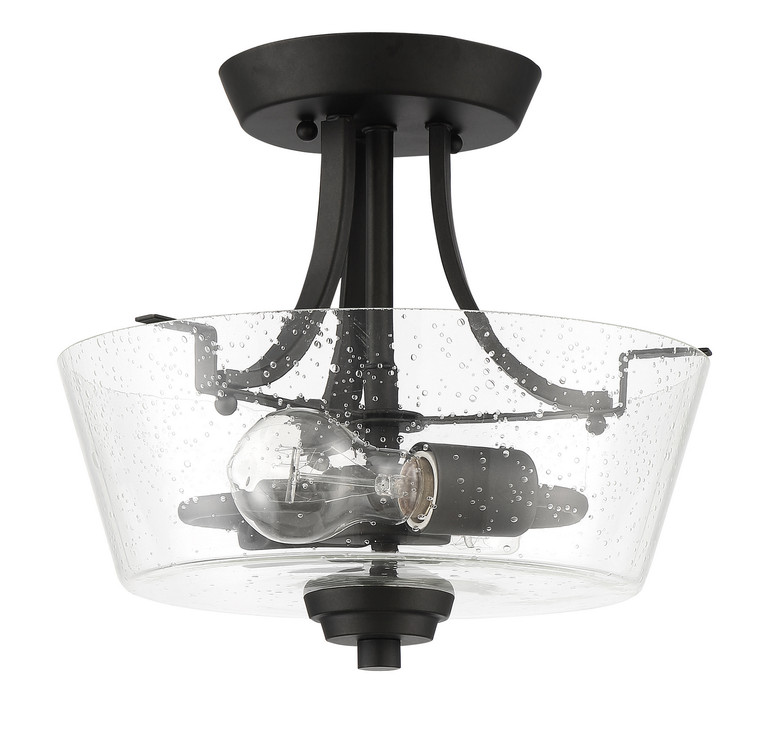 Craftmade - 41952-ESP-CS - Two Light Semi Flush Mount Convertible - Grace - Espresso
