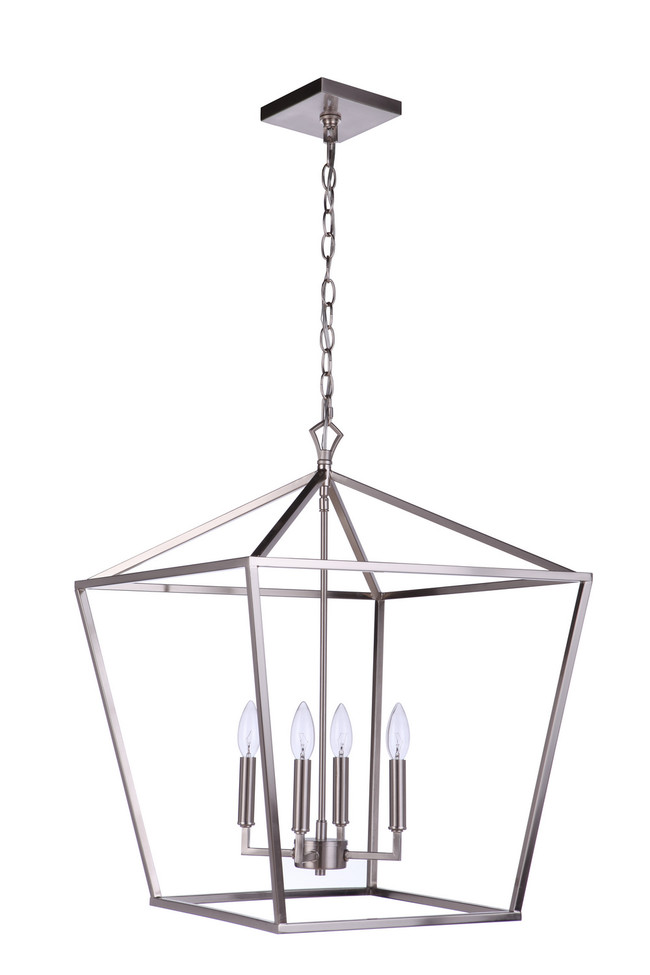 Craftmade - 56336-BNK - Four Light Foyer Pendant - Flynt II - Brushed Polished Nickel