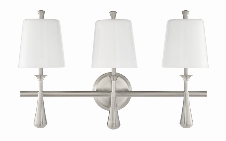 Craftmade - 57403-BNK - Three Light Vanity - Palmer - Brushed Polished Nickel