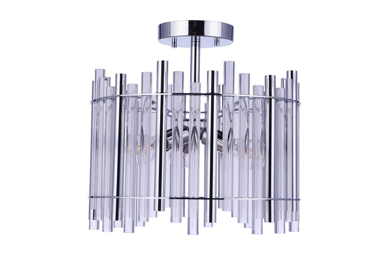 Craftmade - 59253-CH - Three Light Semi Flush Mount - Reveal - Chrome