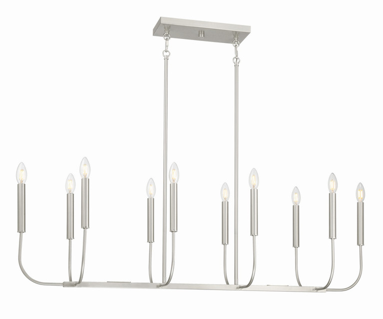 Craftmade - 59870-BNK - Ten Light Island Pendant - Traci - Brushed Polished Nickel
