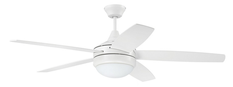 Craftmade - PHZ52W5 - 52 Ceiling Fan - Phaze II 5- Blade - White