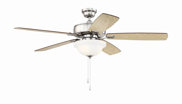 Craftmade - TCE52BNK5C1-C - 52 Ceiling Fan - Twist N Click 1 Light - Brushed Polished Nickel