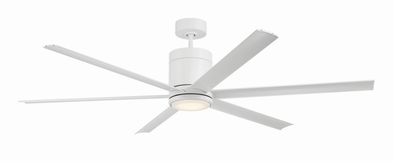 Craftmade - TTE65W6 - 65 Ceiling Fan - Tate - White