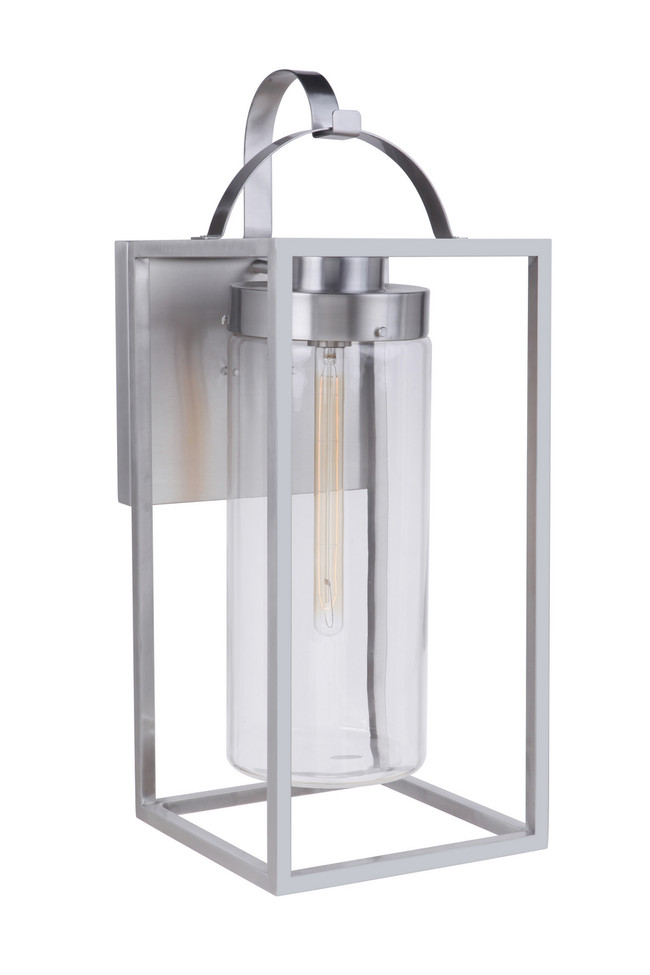 Craftmade - ZA4834-SA - One Light Outdoor Wall Mount - Neo - Satin Aluminum