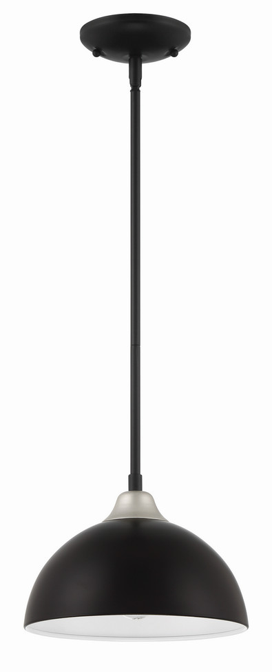 Craftmade - ZA4911-MNSA - One Light Outdoor Pendant - Kahn - Midnight/Satin Aluminum