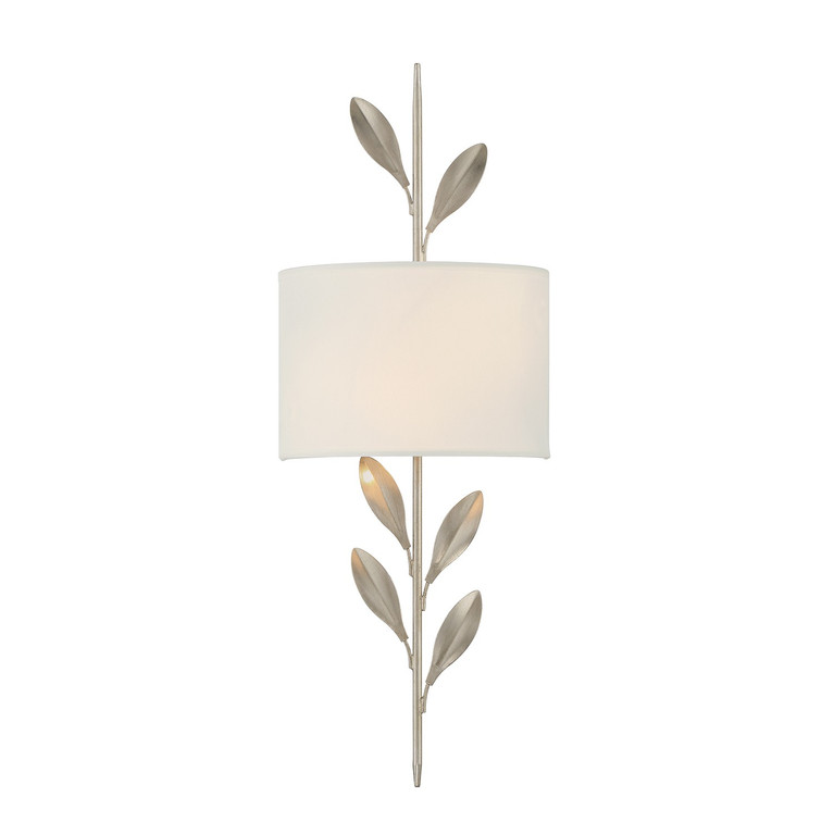 Crystorama - 501-SA - Two Light Wall Sconce - Broche - Antique Silver
