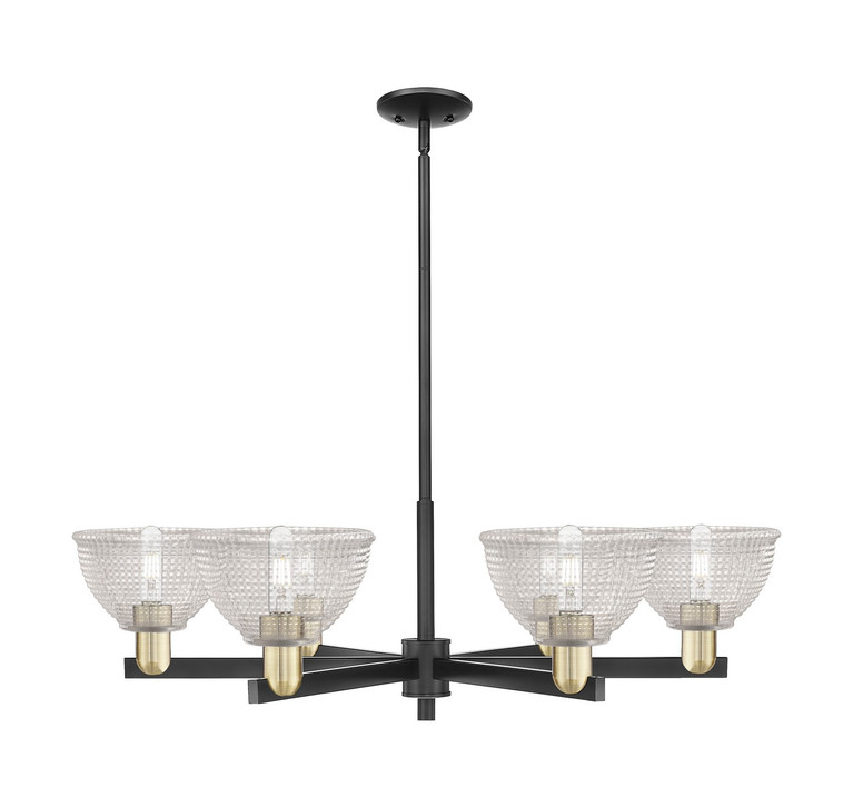 Innovations - 716-6CR-BAB-G422 - Six Light Chandelier - Arcadia - Black Antique Brass