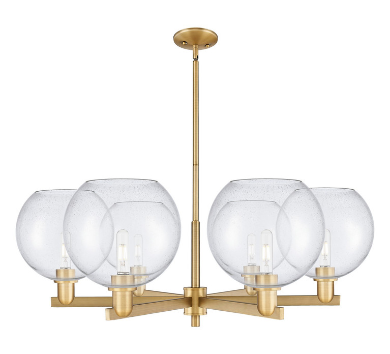 Innovations - 716-6CR-BB-G124-10 - Six Light Chandelier - Arcadia - Brushed Brass