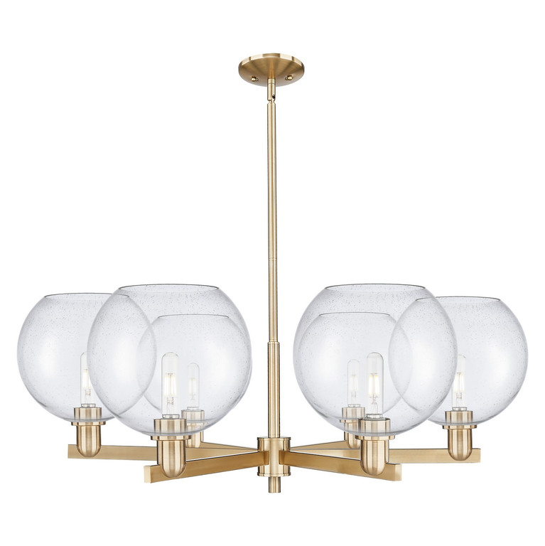 Innovations - 716-6CR-CB-G124-10 - Six Light Chandelier - Arcadia - Champagne Bronze