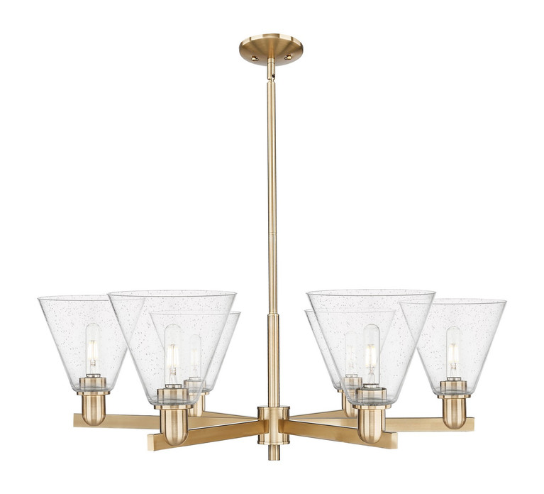 Innovations - 716-6CR-CB-GBC-84 - Six Light Chandelier - Arcadia - Champagne Bronze