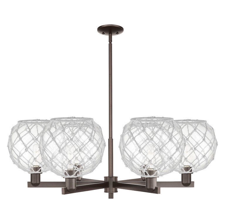 Innovations - 716-6CR-OB-G122-10RW - Six Light Chandelier - Arcadia - Oil Rubbed Bronze