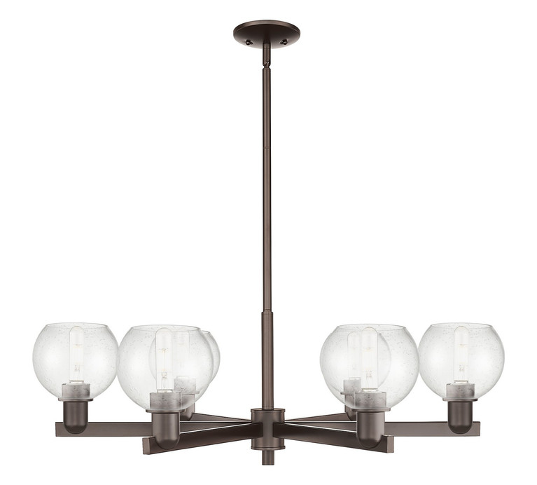 Innovations - 716-6CR-OB-G124-6 - Six Light Chandelier - Arcadia - Oil Rubbed Bronze