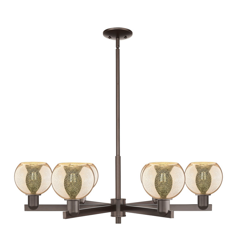 Innovations - 716-6CR-OB-G128-6 - Six Light Chandelier - Arcadia - Oil Rubbed Bronze