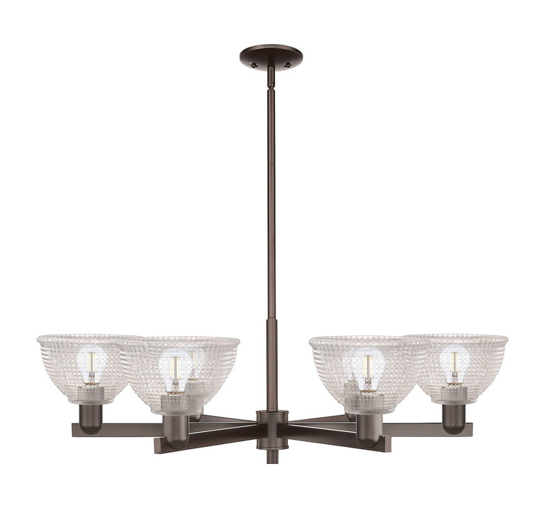 Innovations - 716-6CR-OB-G422 - Six Light Chandelier - Arcadia - Oil Rubbed Bronze