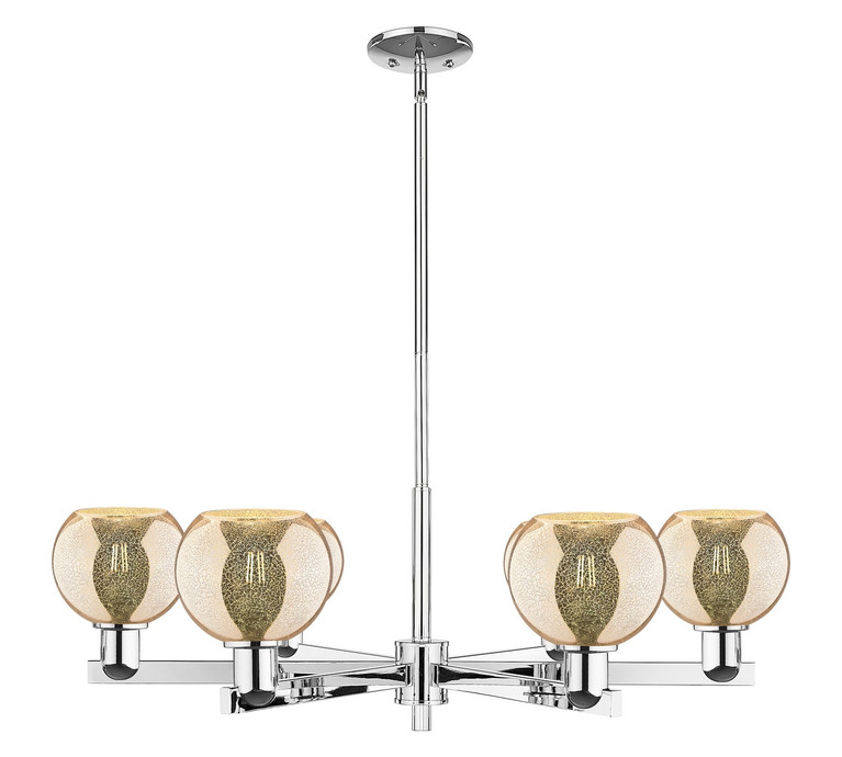 Innovations - 716-6CR-PC-G128-6 - Six Light Chandelier - Arcadia - Polished Chrome