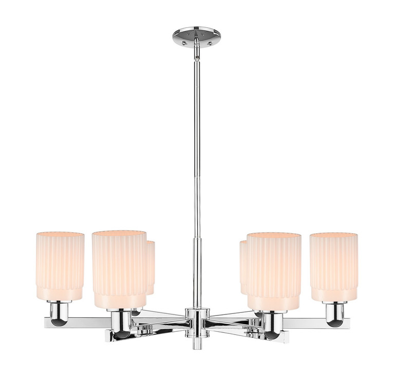 Innovations - 716-6CR-PC-G341 - Six Light Chandelier - Arcadia - Polished Chrome