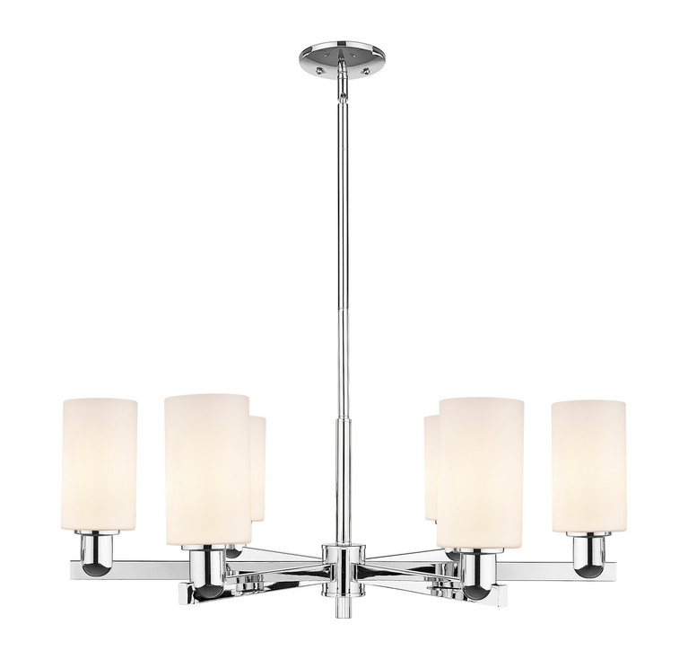 Innovations - 716-6CR-PC-G801 - Six Light Chandelier - Arcadia - Polished Chrome
