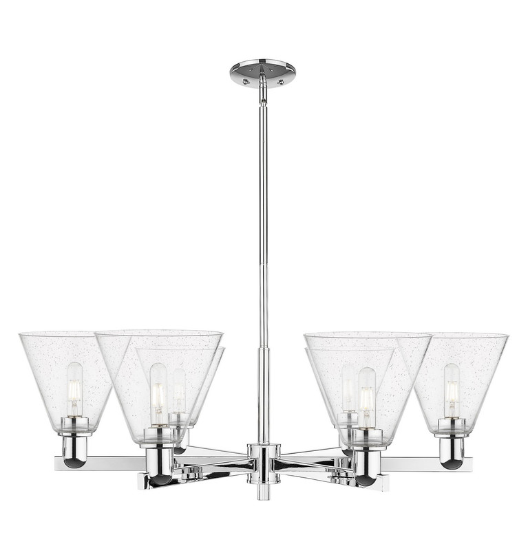 Innovations - 716-6CR-PC-GBC-84 - Six Light Chandelier - Arcadia - Polished Chrome