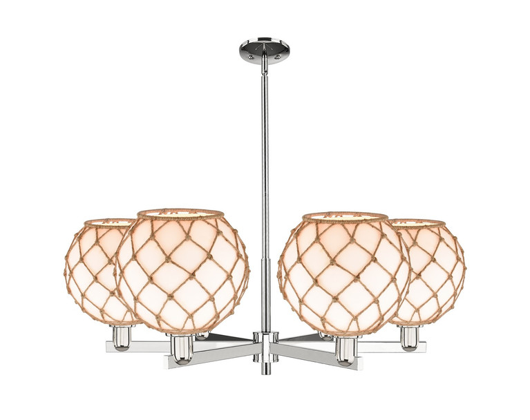 Innovations - 716-6CR-PN-G121-10RB - Six Light Chandelier - Arcadia - Polished Nickel