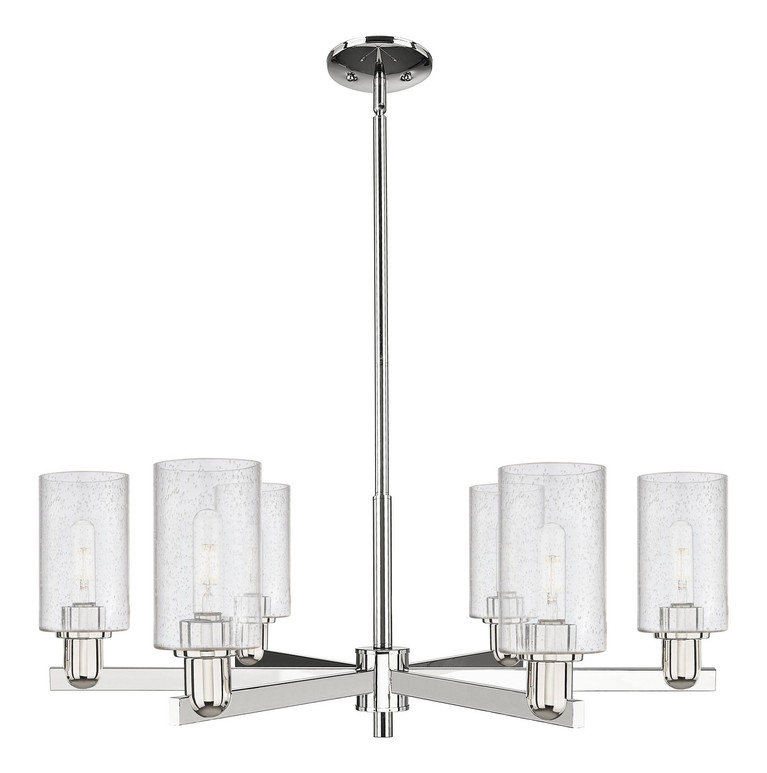 Innovations - 716-6CR-PN-G804 - Six Light Chandelier - Arcadia - Polished Nickel