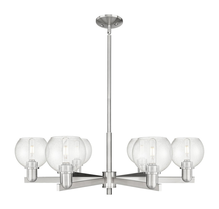 Innovations - 716-6CR-SN-G124-6 - Six Light Chandelier - Arcadia - Satin Nickel