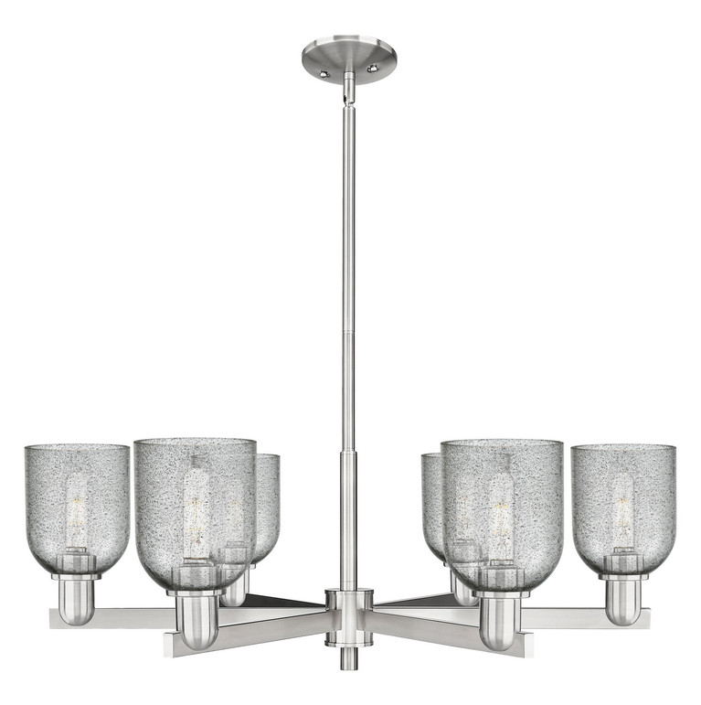 Innovations - 716-6CR-SN-G257 - Six Light Chandelier - Arcadia - Satin Nickel