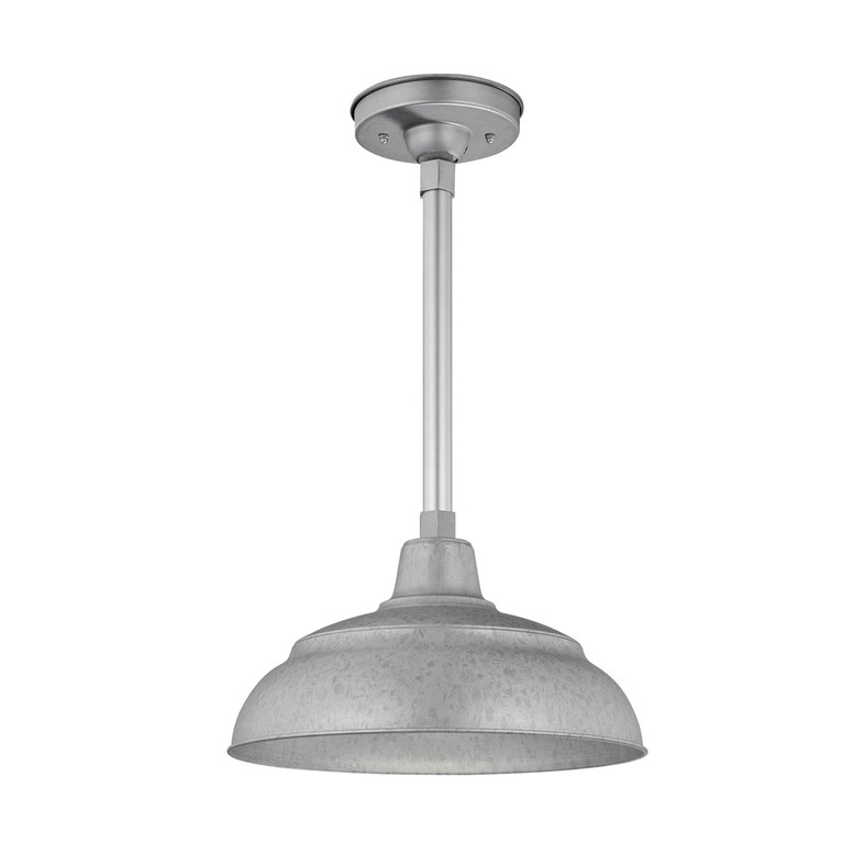 Millennium - RWHS14-GA - One Light Pendant - R Series - Galvanized
