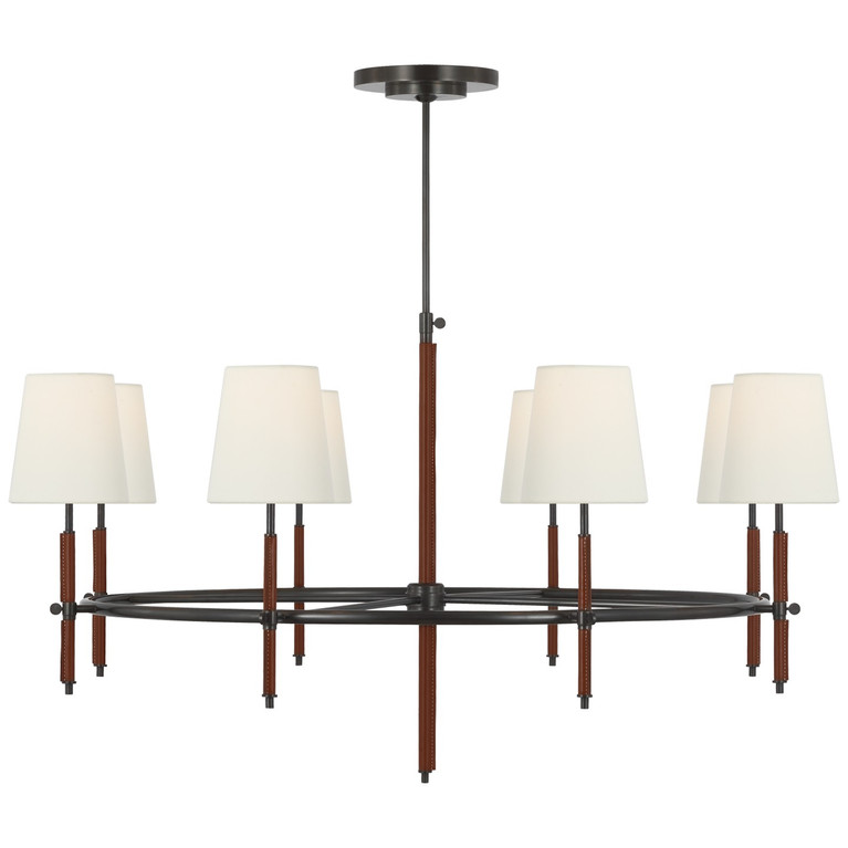 manufacturer_finish:Bronze and Saddle Leather|manufacturer_glass:4 x 5.5 x 6 Linen