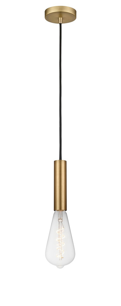 Innovations - 198-1P-BB - One Light Mini Pendant - Auralume - Brushed Brass