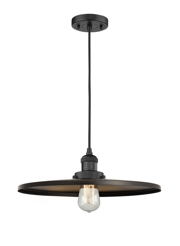 Innovations - 201C-BK-MFR-BK-16-LED - LED Mini Pendant - Franklin Restoration - Matte Black
