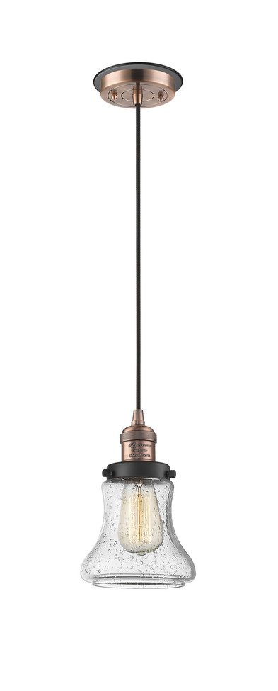 Innovations - 201CBP-ACBK-G194 - One Light Mini Pendant - Franklin Restoration - Antique Copper