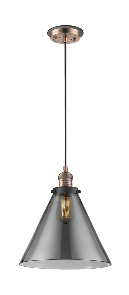 Innovations - 201CBP-ACBK-G43-L - One Light Mini Pendant - Franklin Restoration - Antique Copper