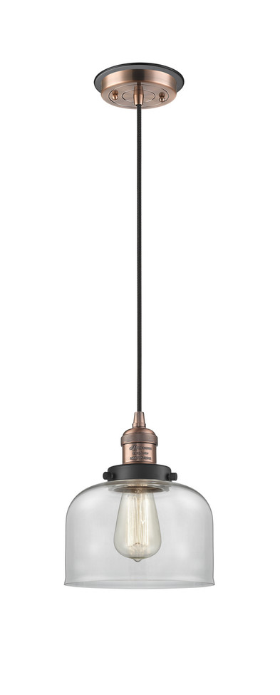 Innovations - 201CBP-ACBK-G72 - One Light Mini Pendant - Franklin Restoration - Antique Copper